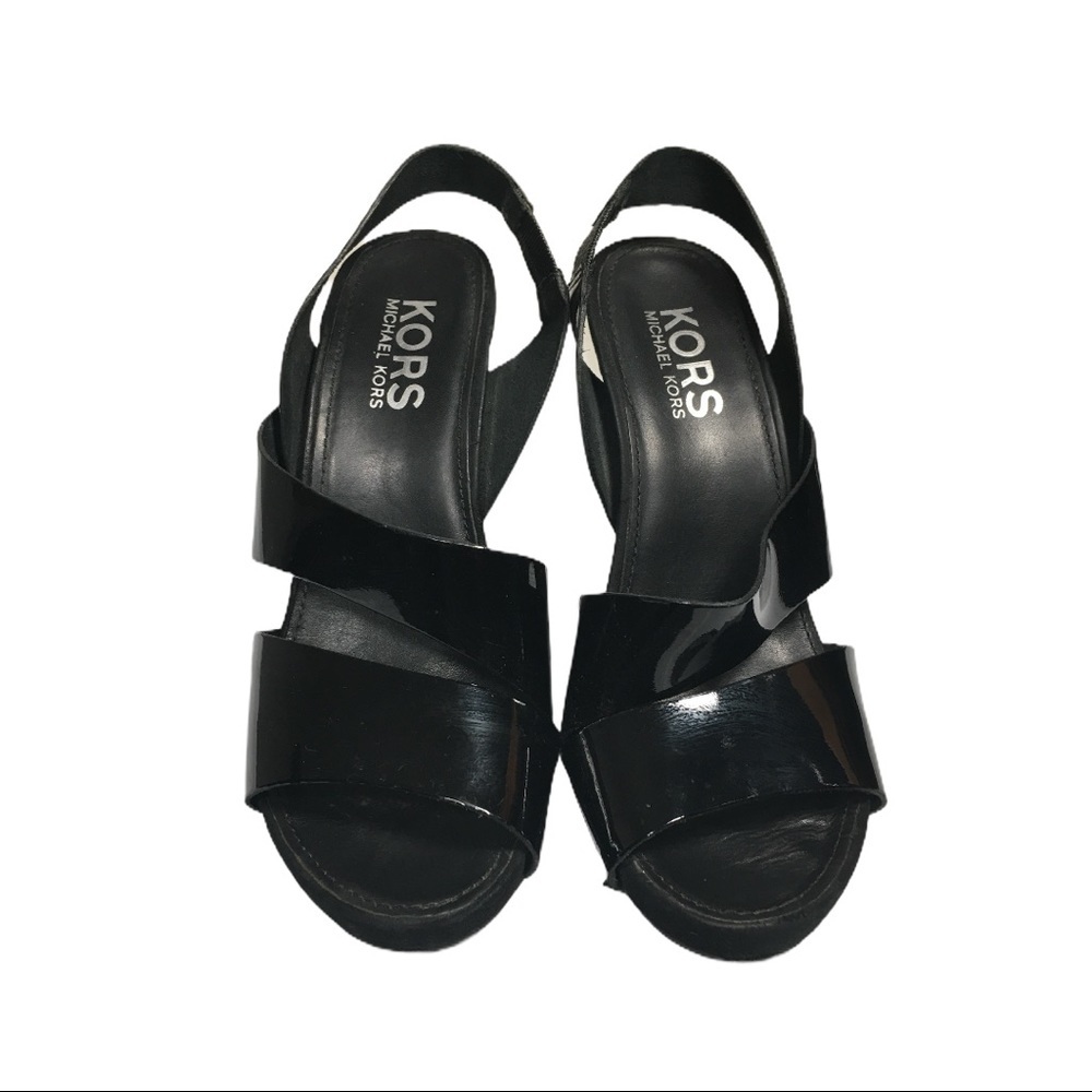 Micheal Kors Patent Heel Sandals 9M